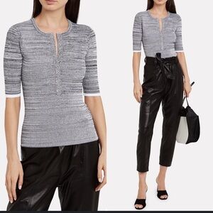 Stylish A.L.C. Striped Blouse - XS